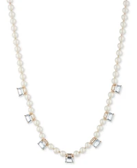 Lauren Ralph Lauren Gold-Tone Color Stone & Imitation Pearl 17" Statement Necklace