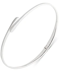 Lauren Ralph Lauren Silver-Tone Sculptural Hinge Collar Necklace, 15"