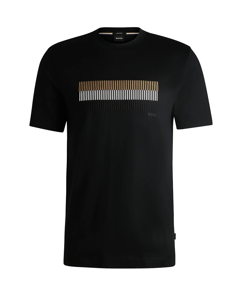 Boss by Hugo Men's Mercerized-Cotton Regular-Fit T-Shirt