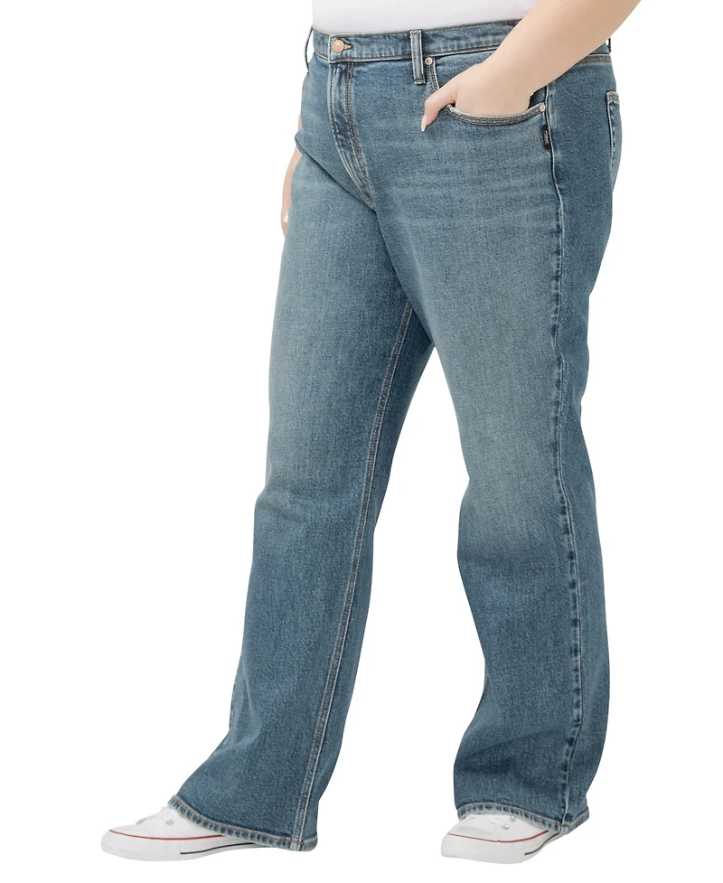 Silver Jeans Co. Plus Mid Rise Baggy Bootcut