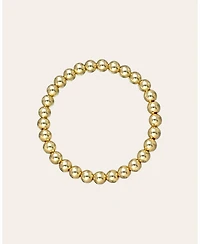 6mm Gold Bead Bracelet