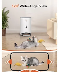 Automatic Dog Feeder with Camera, 7L Pet Feeder with 1080P Hd Video, App Control, 5G WiFi Smart Feeder for Dogs & Cats