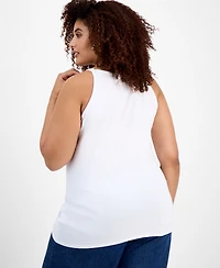 Aveto Trendy Plus Size Halter Tank Top