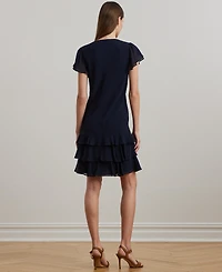 Lauren Ralph Women's Georgette Drop-Waist Dress