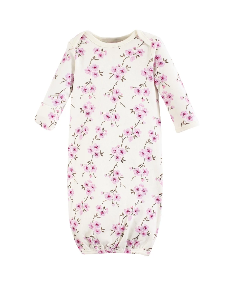 Touched by Nature Baby Girls Organic Cotton Gowns