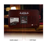 Pyle Retro Classic-Style Bluetooth Radio Speaker – Am/Fm, Usb & Sd Playback