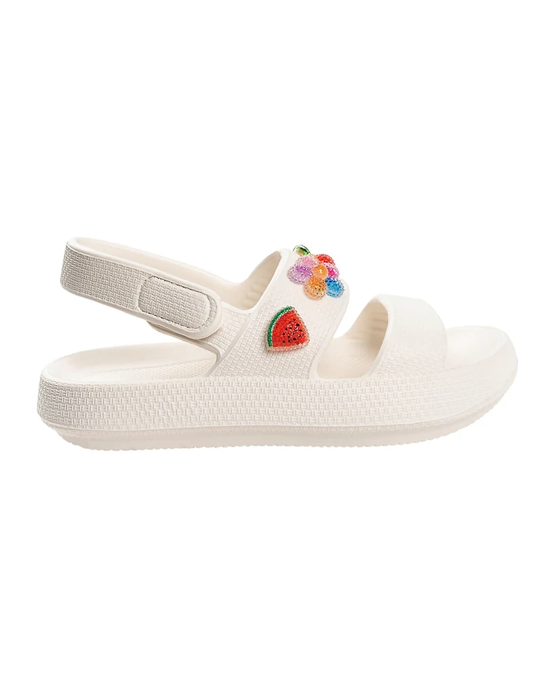 Bebe Little Girls Cute and Comfortable Summer with Charms Sandals