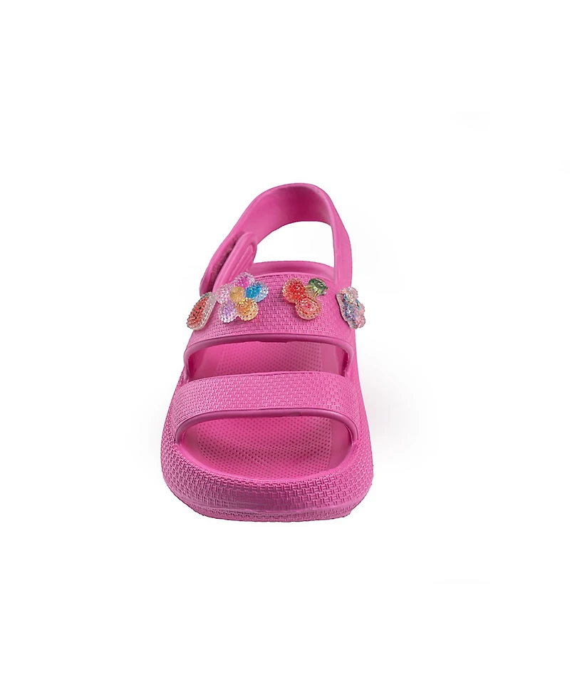 Bebe Little Girls Cute and Comfortable Summer with Charms Sandals