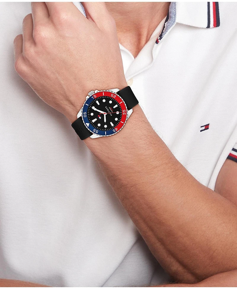 Tommy Hilfiger Men's Quartz Silicone Strap Watch