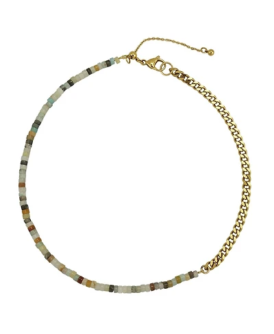 Amazonite Quartzite / Gold Necklace