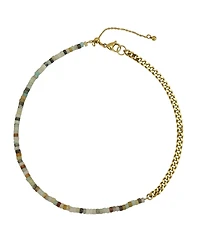 Amazonite Quartzite / Gold Necklace