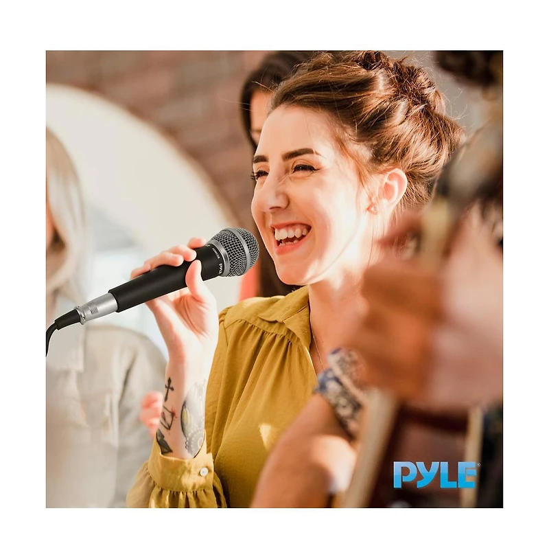 Pyle Professional Dynamic Microphone Unidirectional Handheld Mic with Xlr Cable