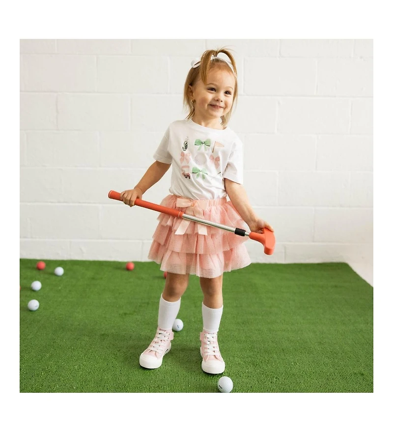 Sweet Wink Toddler Girls Coquette Golf Short Sleeve T-Shirt