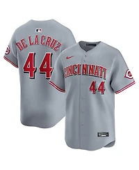 Nike Men's Elly De La Cruz Gray Cincinnati Reds Road Limited Player Jersey