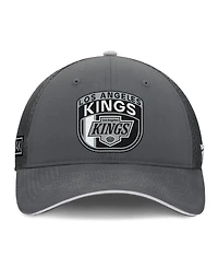 Fanatics Men's Gray Los Angeles Kings Authentic Pro Home Ice Trucker Adjustable Hat