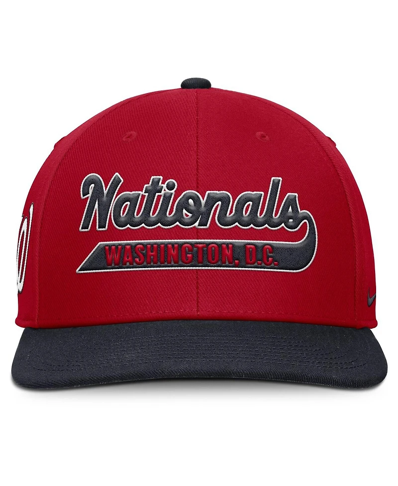 Nike Men's Red/Navy Washington Nationals Pro Performance Snapback Hat