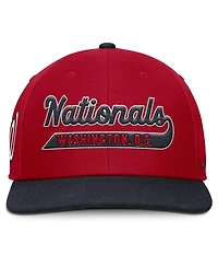 Nike Men's Red/Navy Washington Nationals Pro Performance Snapback Hat