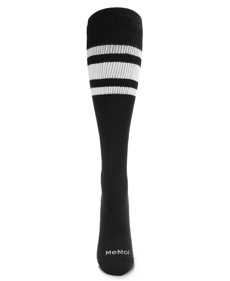 MeMoi Women's Unisex Knee High Cotton Blend 15-20mmHg Graduated Compression Socks WFC1520-1101