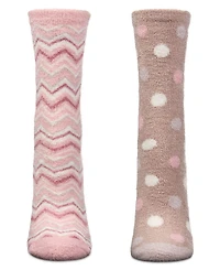 MeMoi Women's 2 Pair Pack Aloe Infused Non-Skid Spa Socks BWS1000