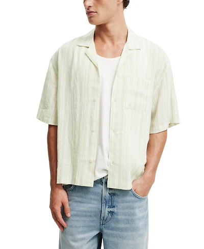 Cotton On Men's Box Fit Short Sleeve Shirt