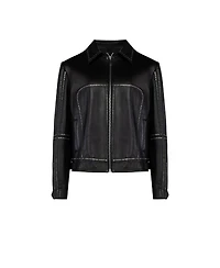 Pcfg Men's Leather Jacket Stud Rocks Details