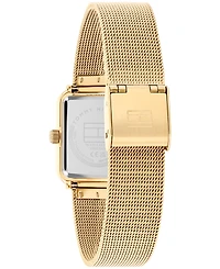Tommy Hilfiger Women's Quartz Gold-Tone Stainless Steel Bracelet Watch, 21.3mm