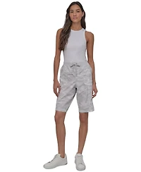 Dkny Sport Women's Smocked-Waist Convertible Shorts