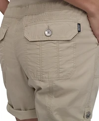 Dkny Sport Women's Smocked-Waist Convertible Shorts
