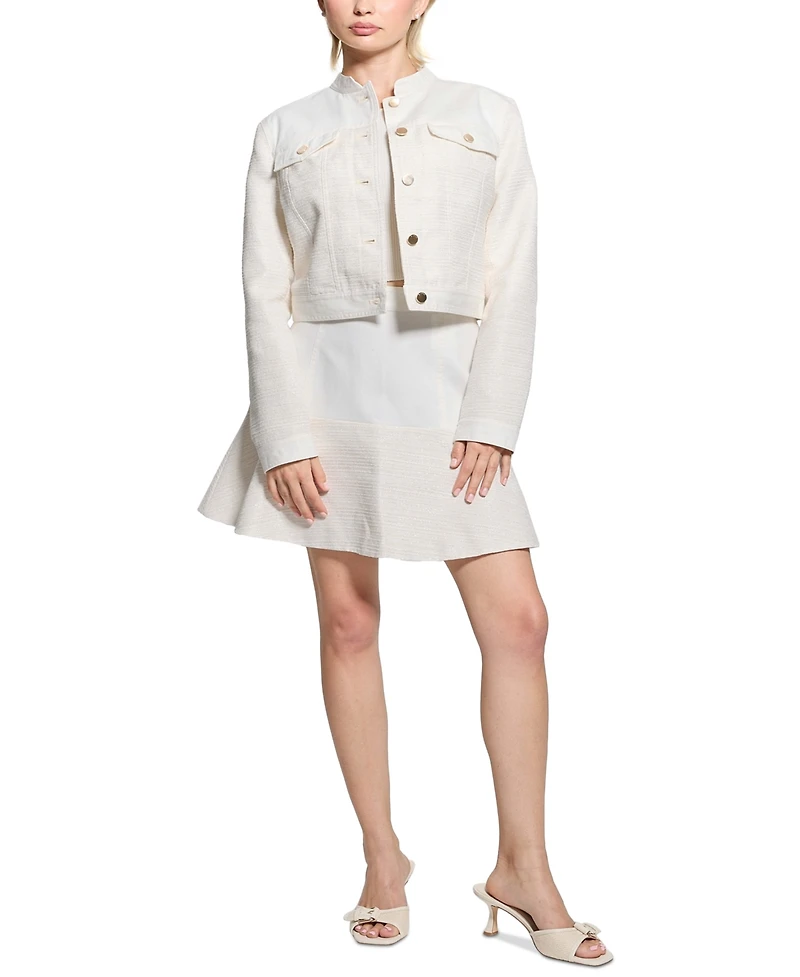 Guess Women's Elsie Mixed Media Skirt