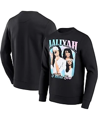 Philco's Men's and Women's Aaliyah Black Graphic Pullover Sweatshirt