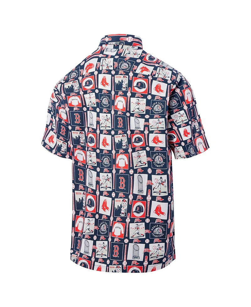 Reyn Spooner Men's Navy Boston Red Sox Champions Scenic Button-Up Shirt