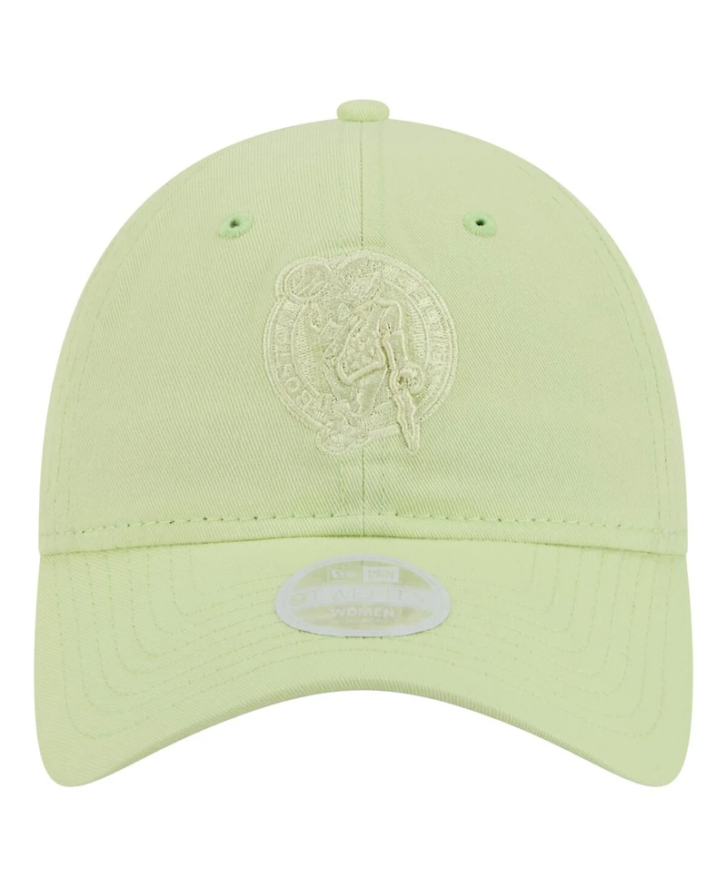 New Era Women's Light Green Boston Celtics Colorpack 9TWENTY Adjustable Hat