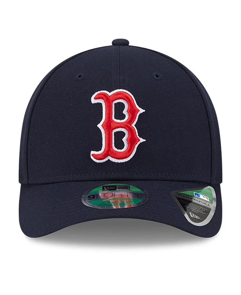 New Era Men's Navy Boston Red Sox Player Replica 9FORTY Adjustable Hat