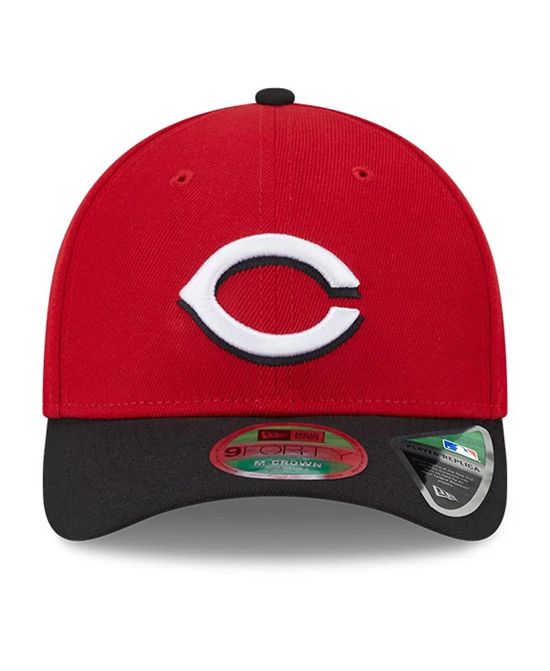 New Era Men's Red Cincinnati Reds Player Replica 9FORTY Adjustable Hat