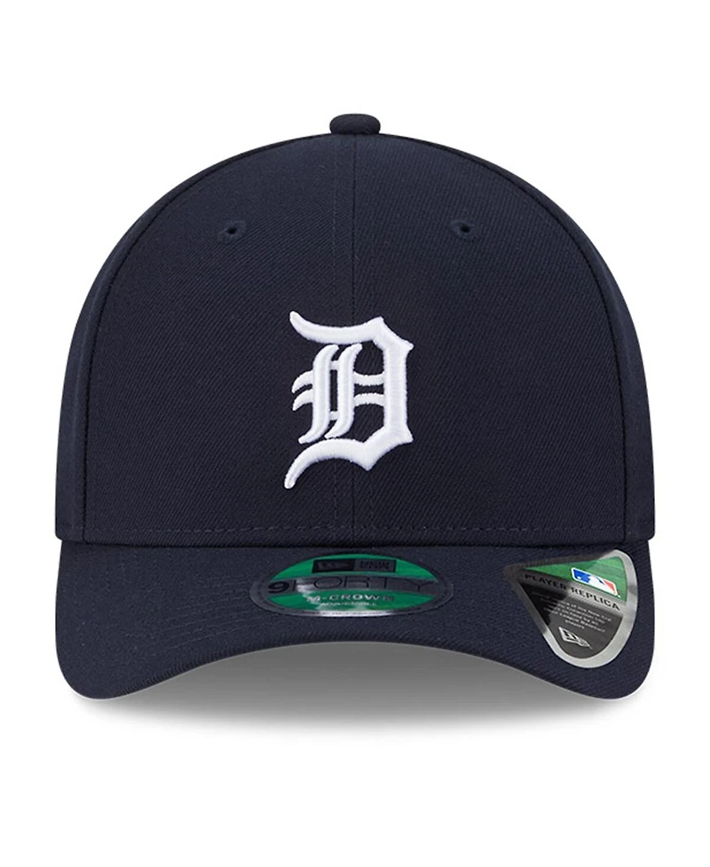 New Era Men's Navy Detroit Tigers Player Replica 9FORTY Adjustable Hat