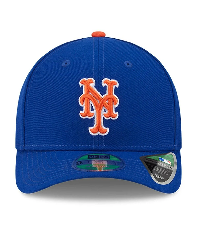 New Era Men's Royal New York Mets Player Replica 9FORTY Adjustable Hat