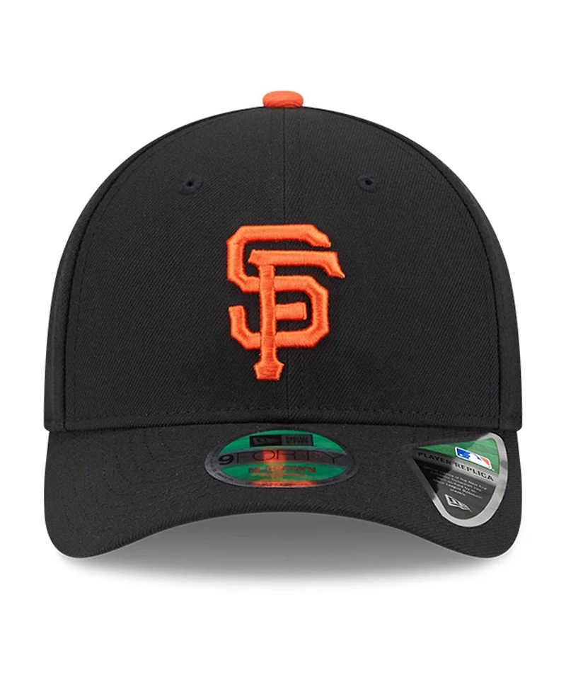 New Era Men's Black San Francisco Giants Player Replica 9FORTY Adjustable Hat