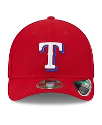 New Era Men's Red Texas Rangers Player Replica 9FORTY Adjustable Hat