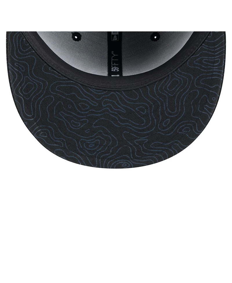 New Era Men's Black Tennessee Titans Geo 59FIFTY Fitted Hat
