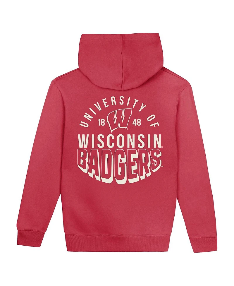Outerstuff Toddler Red Wisconsin Badgers Team Banner Fleece Pullover Hoodie