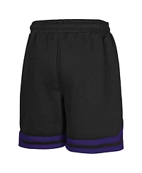 Outerstuff Big Boys and Girls Black Sacramento Kings Teardrop Fleece Shorts