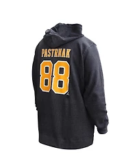 Profile Women's David Pastrnak Black Boston Bruins Plus Name Number Thermal Pullover Hoodie