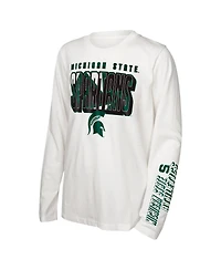 Outerstuff Big Boys and Girls Michigan State Spartans the Mix T-Shirt Combo Set