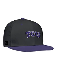 Nike Men's Black Tcu Horned Frogs On-Field Baseball Performance Fitted Hat