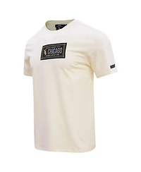Pro Standard Men's Cream Chicago White Sox Club Member Badge T-Shirt