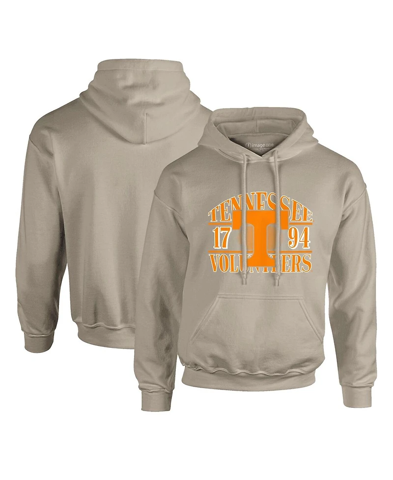 Image One Men's Tan Tennessee Volunteers Upper Arch Letters Pullover Hoodie