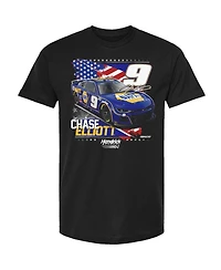 Hendrick Motorsports Team Collection Men's Black Chase Elliott Napa Patriotic Car T-Shirt