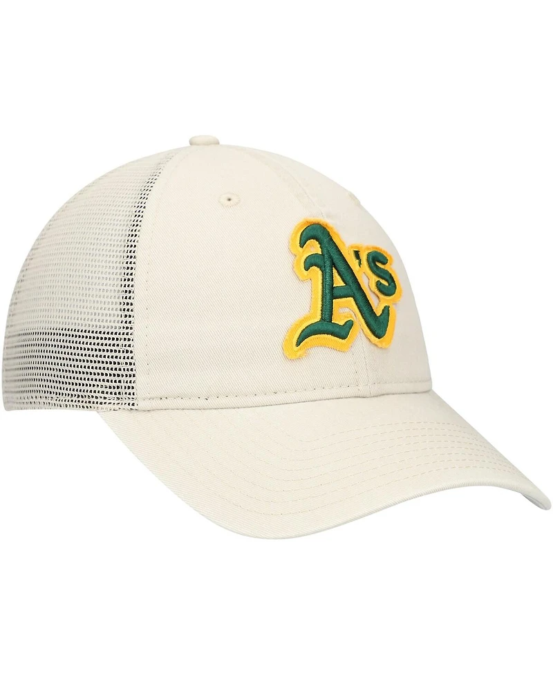 New Era Men's Stone Athletics Game Day 9TWENTY Adjustable Trucker Hat