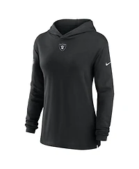 Nike Women's Black Las Vegas Raiders Sideline Performance Long Sleeve Hoodie T-Shirt