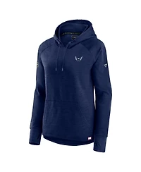 Fanatics Women's Heather Navy Washington Capitals Authentic Pro Pullover Hoodie